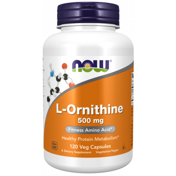 NOW L-Ornithine 500 mg 120 capsules
