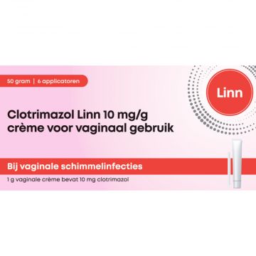 Linn Clotrimazole cream 10mg/g 50 grams 6 applicators