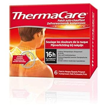 ThermaCare selbstheizendes Patch, für Nacken, Schulter und Handgelenk, lindert Nackenschmerzen, 8 Stunden konstante Wärme, 6 Stück