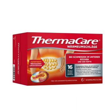ThermaCare Wärmepflaster für den unteren Rücken, 6 Stück, bei Schmerzen im unteren Rücken und der Hüfte, Originalware von Angelini Pharma Deutschland