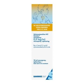 Sandoz Xylometazoline 0.5mg/ml Nasal Spray 10ml