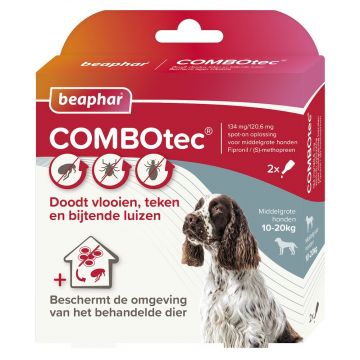 Beaphar Combotec Dogs 10-20 kg 2 Pipettes