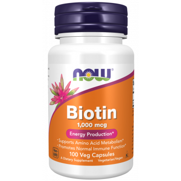 NOW Biotin 1000 mcg 100 capsules