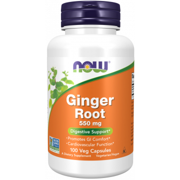 NOW Ginger root 550 mg 100 capsules