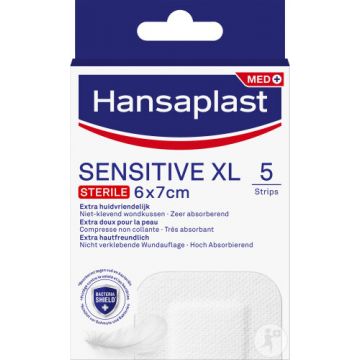 Hansaplast Sensitive XL 5 strips 6x7cm