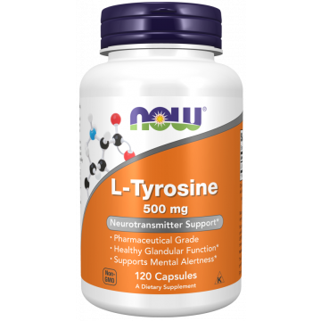 NOW L-Tyrosine 500 mg 120 capsules