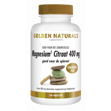 Golden Naturals Magnesium Citrate 400mg 180 tablets