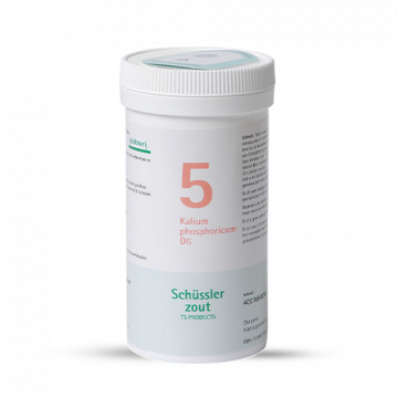 Schussler zout pfluger nr 5 Kalium Phosphoricum D6 400 Tabletten Glutenvrij