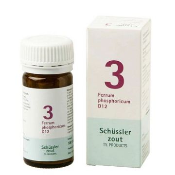 Schussler Salts Pflüger Nr 03 | Ferrum phosphoricum D12 | 100 Tablets | Gluten Free