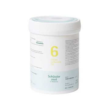 Schussler zout pfluger nr 6 Kalium Sulfuricum D6 1000 Tabletten Glutenvrij