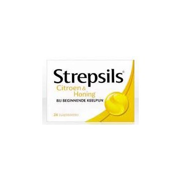 Strepsils Citroen & Honing 24 Zuigtabletten