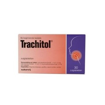 Trachitol suikervrij 30 zuigtabletten