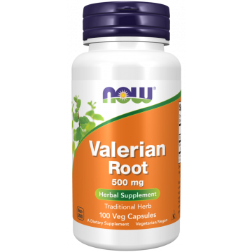 NOW Valerian Root 500 mg 100 capsules