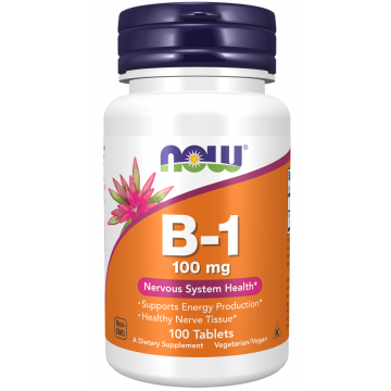 NOW Vitamin B1 100 mg 100 tablets