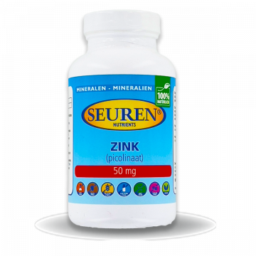 Seuren Nutrients Zink (picolinaat) 50 mg 200 tablets