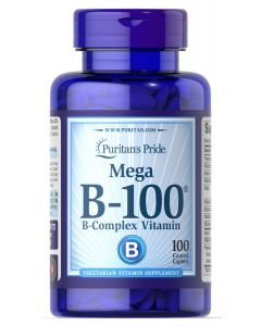 Puritan's Pride B-100 B Complex Vitamin 100 tablets 772 