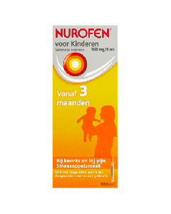 Nurofen For Children from 3 months Sugar Free Suspension Orange Flavor 100mg/5ml | 100 ml