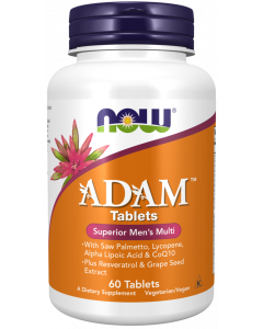 NOW ADAM Men's Multiple Vitamin 60 Tablets