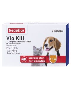 Beaphar Flea Kill+ for cats and dogs up to 11 kg 6 Tablets