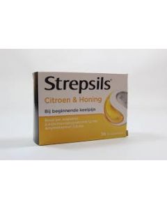 Strepsils Citroen & Honing 36 Zuigtabletten