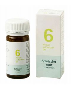 Schussler zout pfluger nr 6 Kalium Sulfuricum D6 100 Tabletten Glutenvrij