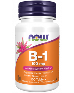 NOW Vitamin B1 100 mg 100 tablets