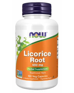 NOW Licorice Root 450 mg 100 capsules